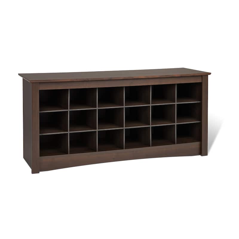Copper Grove Arrowstone Espresso Shoe Storage Cubbie Bench
