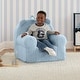 preview thumbnail 4 of 8, babyGap Sherpa Bear Chair - Greenguard Gold Certified Blue