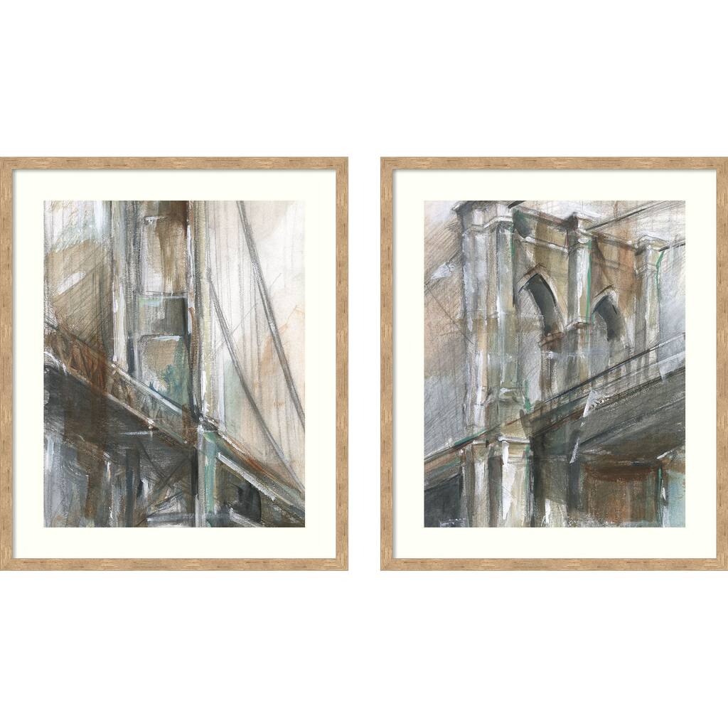 Icon of Architecture No. 1 & No. 2 - 2 Piece by Ethan Harper Framed Wall Art Prints