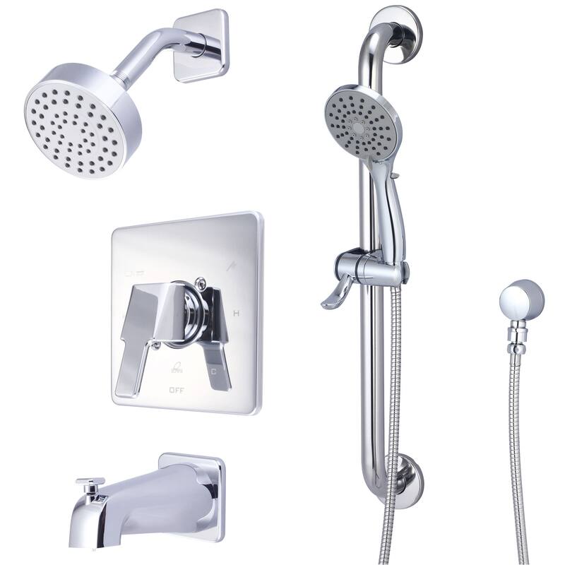 Olympia Faucets TD-2390-ADA i3 Tub and Shower Trim Package with 1.75 - PVD Brushed Nickel