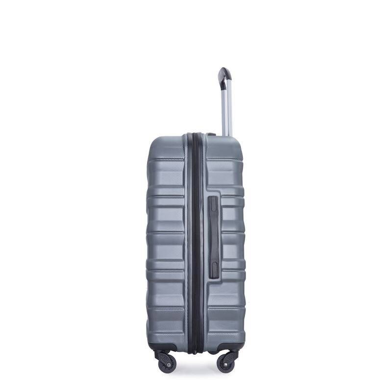 3 Piece PC Expandable Luggage Sets, Modern Lightweight Durable Suitcase with TSA Lock, Two Hooks and Spinner Wheels