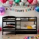 preview thumbnail 15 of 40, Wonderful Design Twin L-Shaped Bunk bed with Trundle Espresso