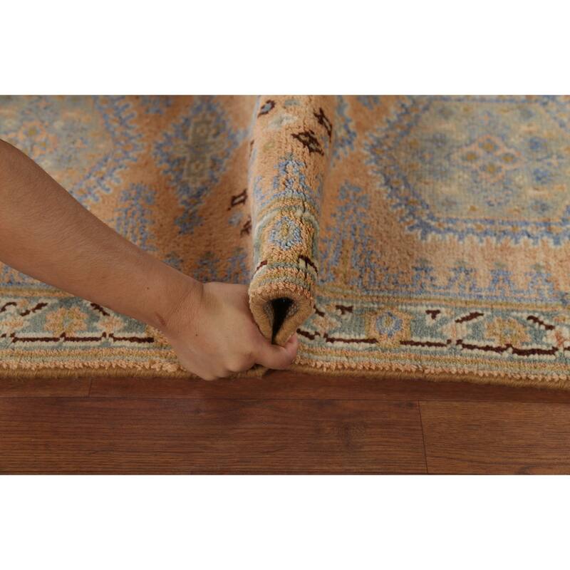 Geometric Viss Oriental Runner Rug Hand-Knotted Wool Carpet - 2'5"x 8'2"