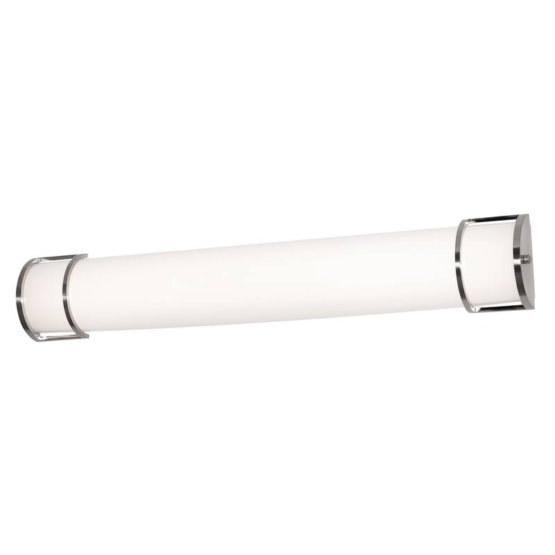 AFX PCV483400L30 Pacific 48" Wide LED Bath Bar with White Acrylic - Satin Nickel / White