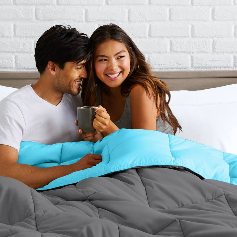 Bare Home Reversible All Season Down Alternative Comforter