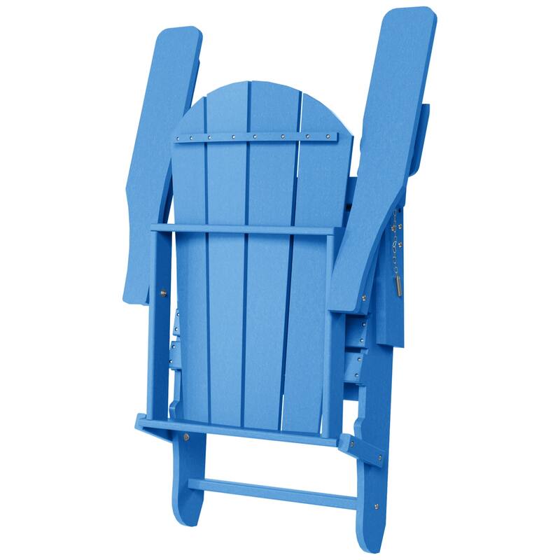 Laguna Outdoor Folding Adjustable Adirondack Chair with Cup Holder & Hideaway Ottoman