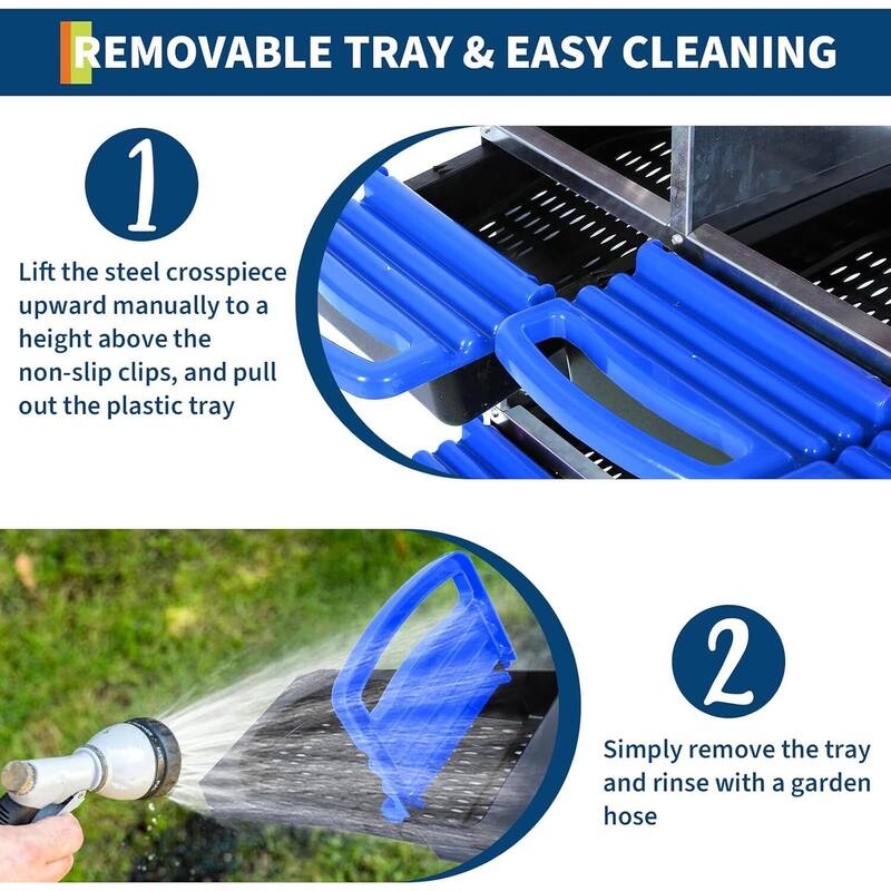 8-Hole Metal Chicken Nesting Box or Easy Cleaning