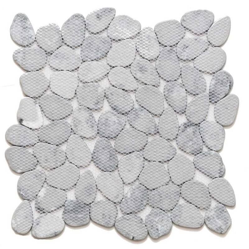 The Tile Life Recycled Cenote Pebble 13x13 Glass Floor, Wall & Backsplash Tile