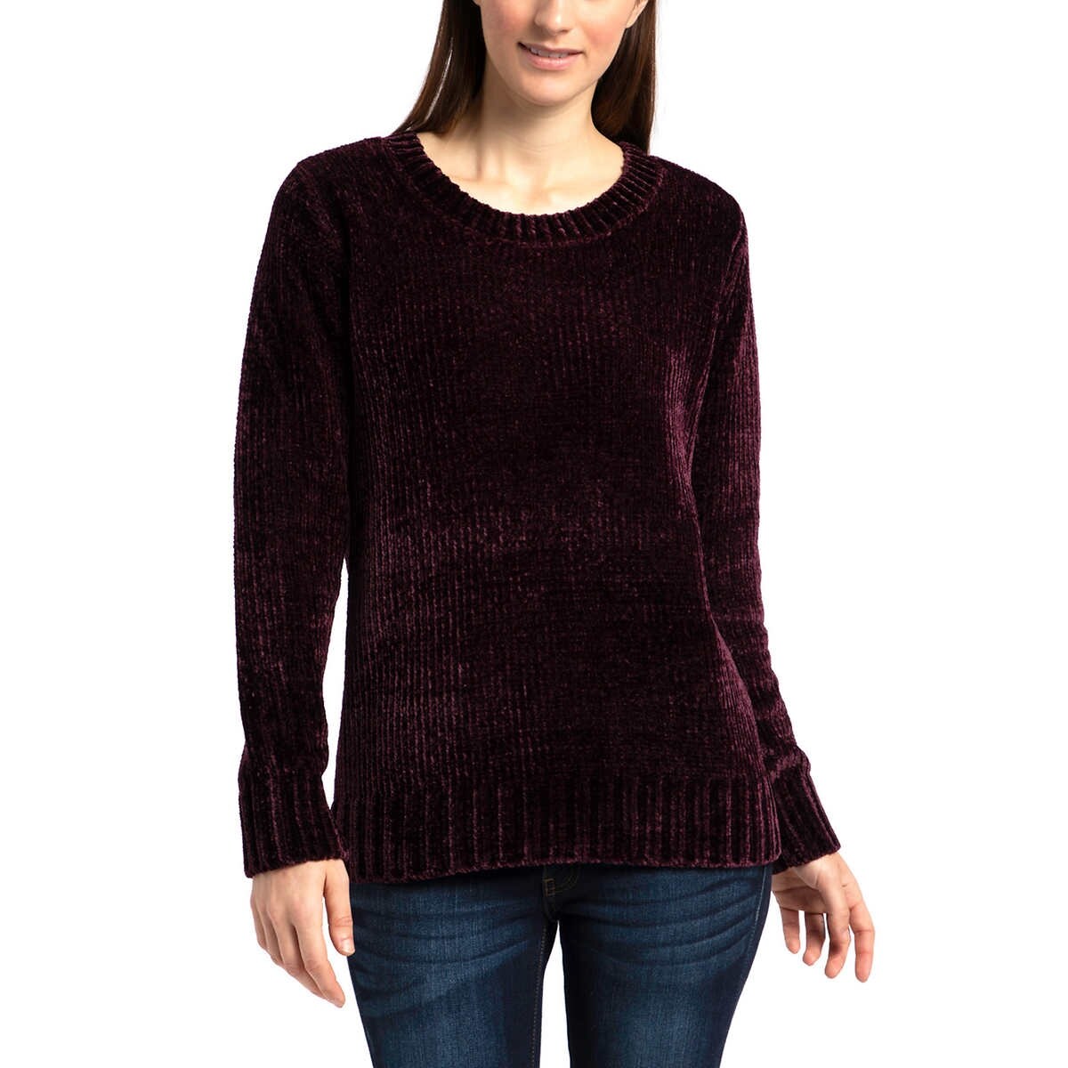 Shop Orvis Women Chenille Crew Neck Long Sleeve Pullover Sweater Overstock 27211964