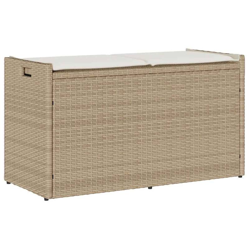 vidaXL Outdoor Storage Bench - Beige and cream white