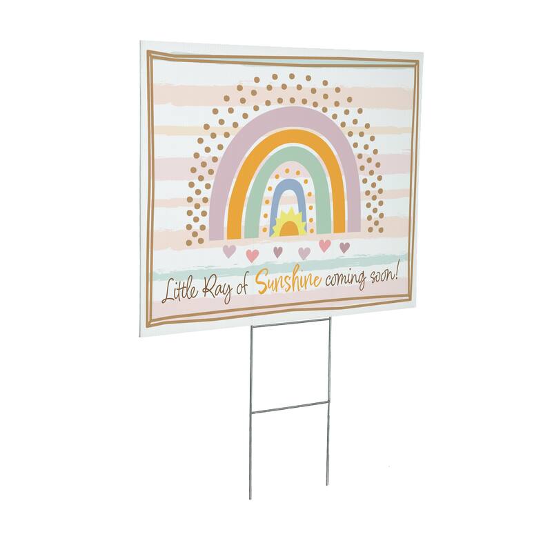 24" x 18" Yard Sign with H-Stake, Little Ray of Sunshine coming soon!