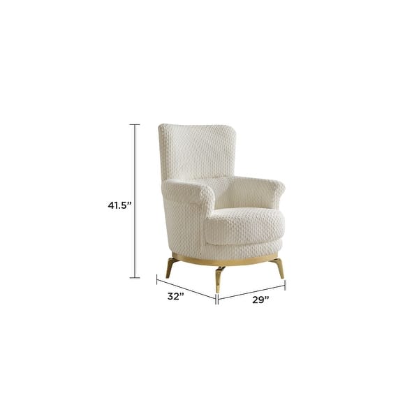 dimension image slide 1 of 2, Zoe Chair in Cream and Gray