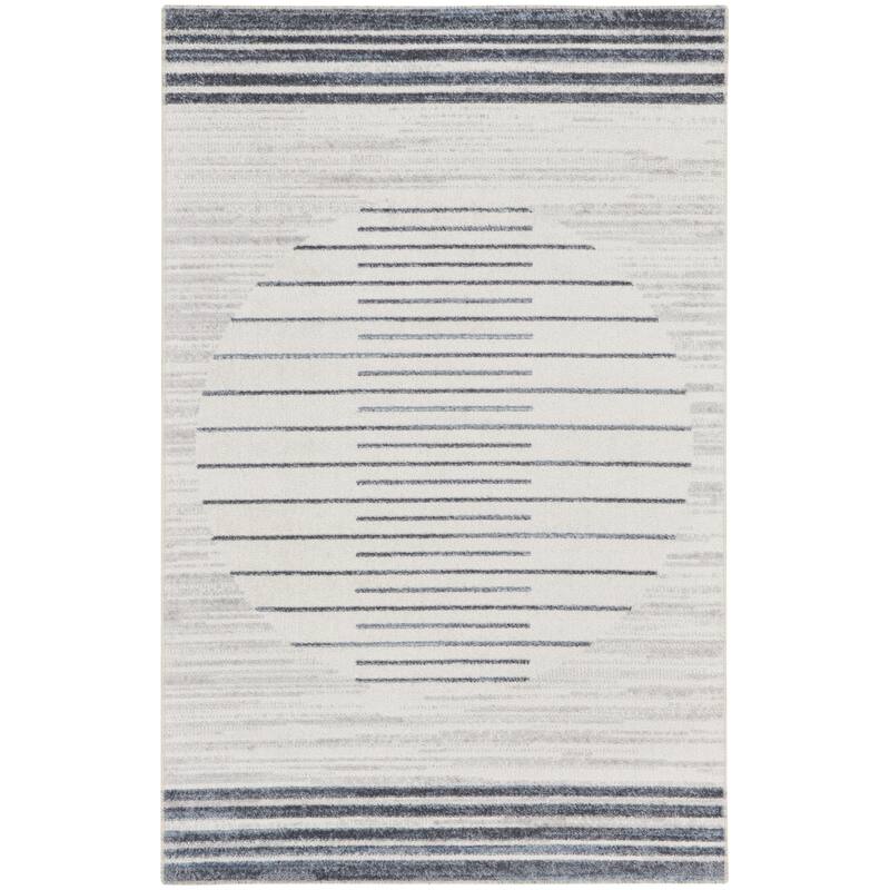HomeRoots Geometric Modern Rectangle Area Rug