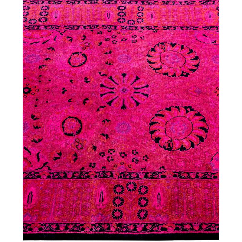 Overdyed One-of-a-Kind Hand-Knotted Area Rug - Pink - 3' 1" x 5' 2"