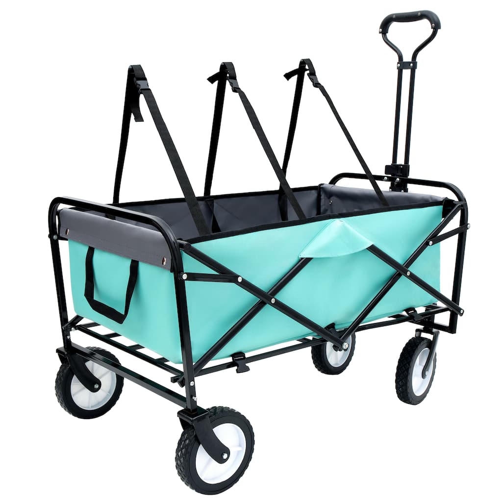 440lbs Collapsible Foldable Wagon Cart