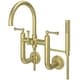 preview thumbnail 10 of 8, Pfister Tisbury Wall Mounted Tub Filler with Hand Shower Brushed Gold