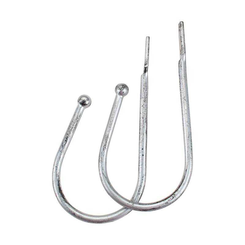 2 Pcs Curtain Holdback for Curtains Wall Mounted Metal Drapery Hook for Door Window Treatment- By Deco Window