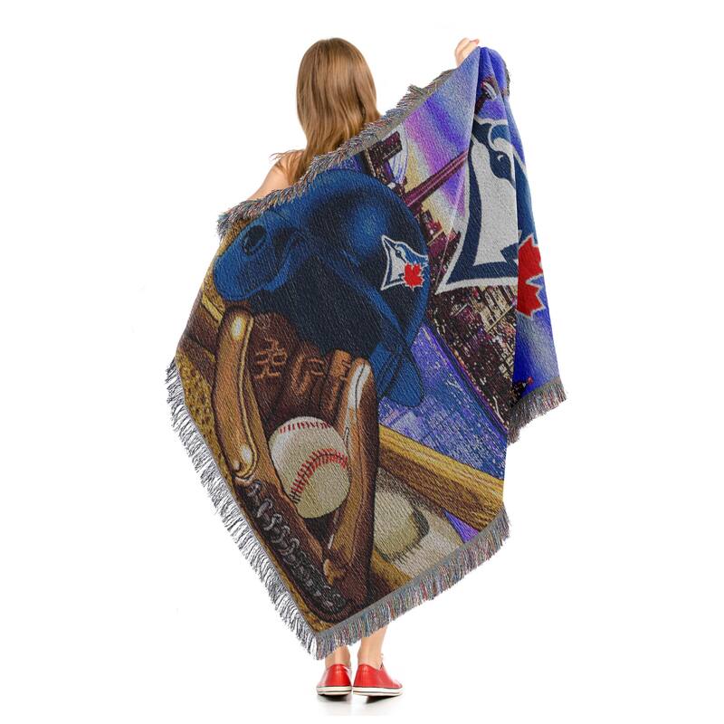 MLB Woven Tapestry Throw Blanket