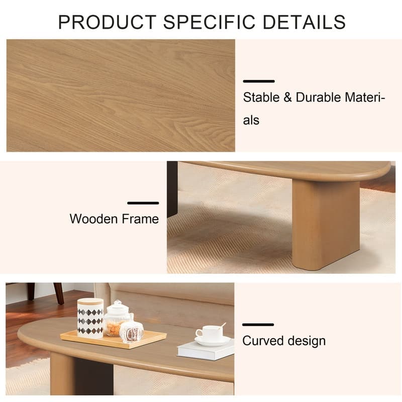 25" or 51" Tapered Table Top Coffee Table