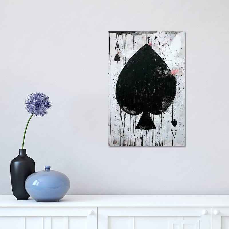 iCanvas "Ace Of Spades" by Kent Youngstrom Canvas Print - 18x12x1.5