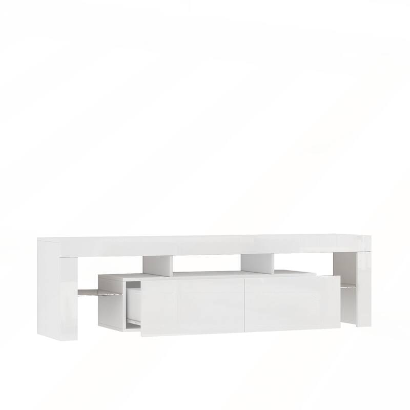 High gloss TV Stand with LED Lights