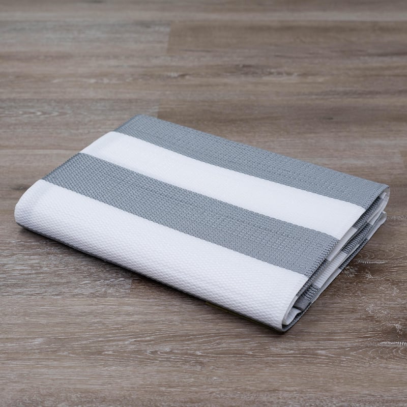 Lalune Beach Stripe Indoor Outdoor Area Rug