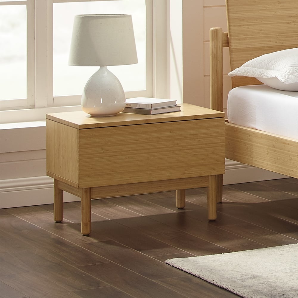 Hatley 1 Drawer Nightstand, Sand