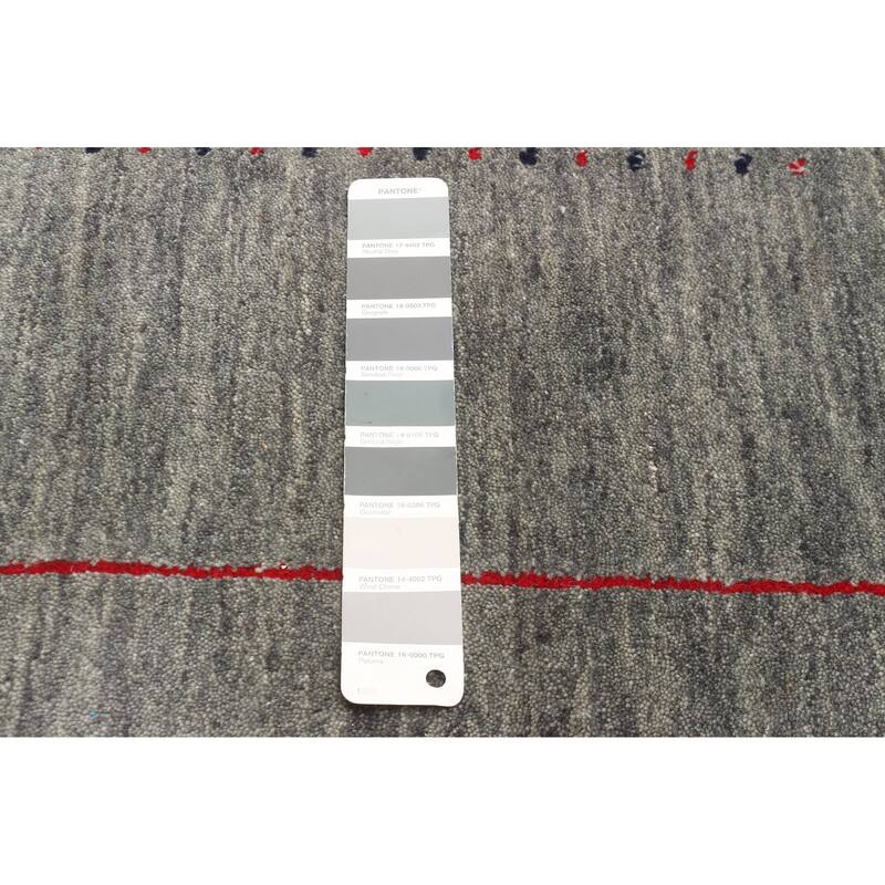 ECARPETGALLERY Hand Loomed Kashkuli Gabbeh Grey Wool Rug - 5'1 x 7'10