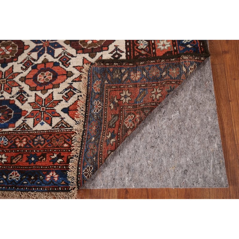 Pre-1900 Antique Vegetable Dye Senneh Persian Wool Carpet - 4'0" x 11'7"