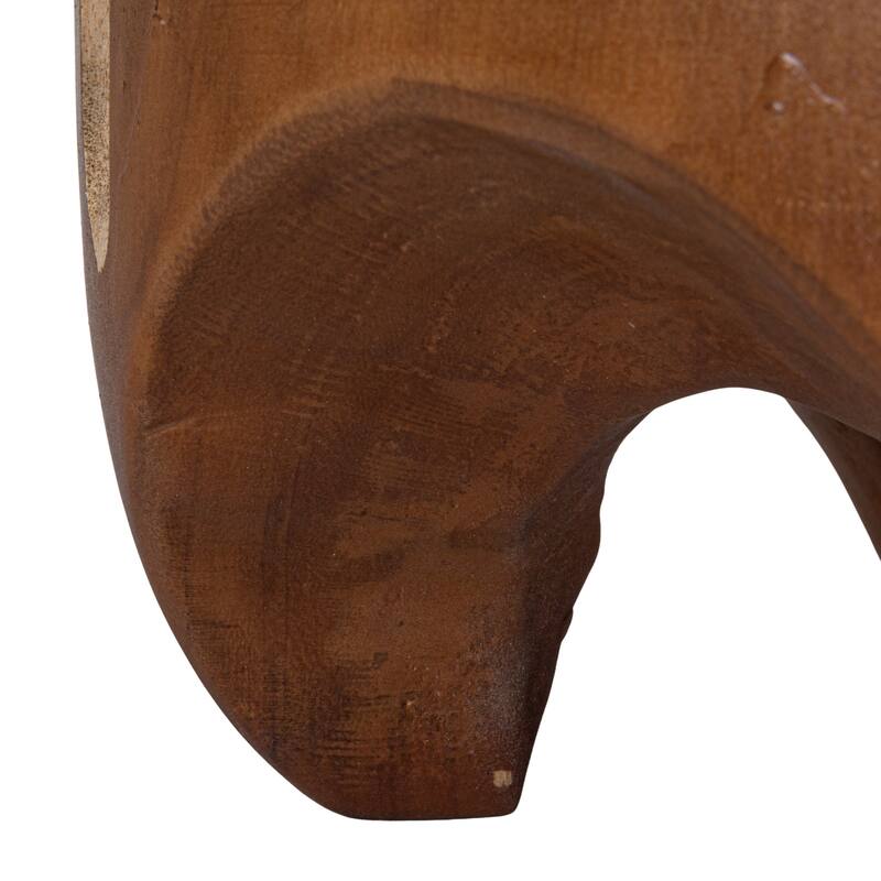 Hand-Carved Wood Stool