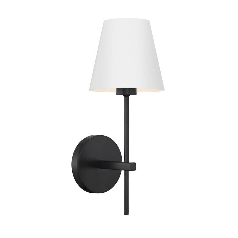 Xavier 1 Light Matte Black Wall Mount - 6'' W x 15'' H x 7'' D