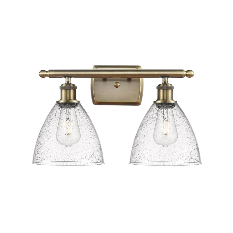 Innovations Lighting Bristol Glass - 2 Light 18" Bath Vanity Light