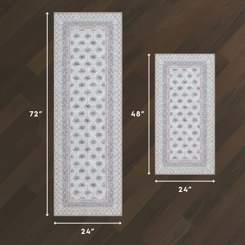 Laura Ashley Imagine Printed Chenille Washable Non-Slip Rugs