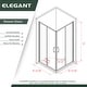 preview thumbnail 20 of 18, Elegant Chrome Finish Corner Entry Shower Enclosure with Sliding Shower Doors（Shower Base not Included）