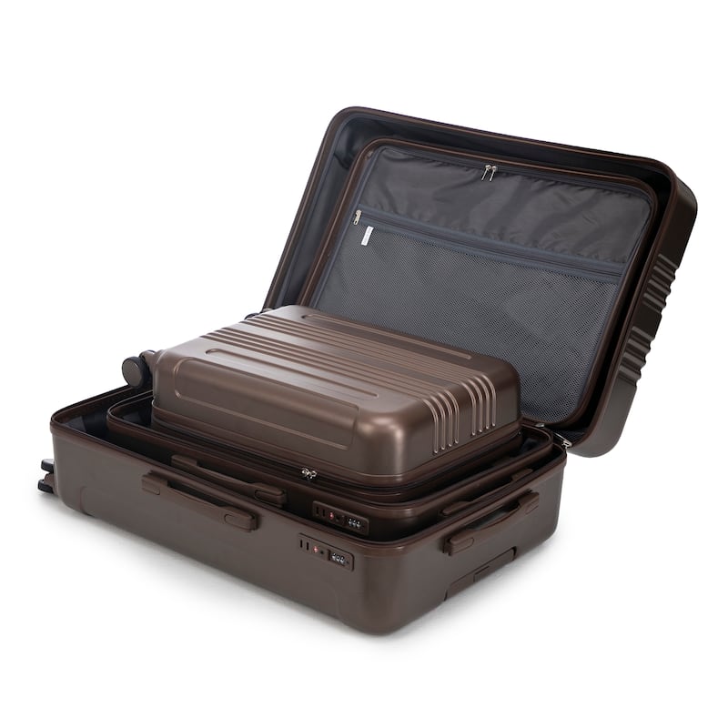 3PCS ABS Carry on Suitcase with TSA Combination Lock