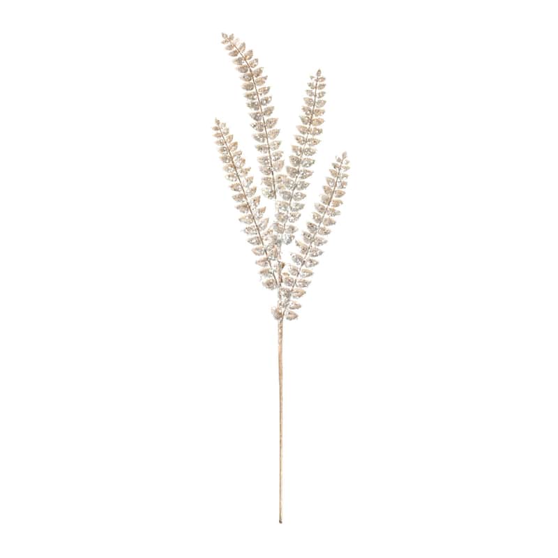 Set of 24 Gold Glittered Fern Artificial Christmas Sprays 32"