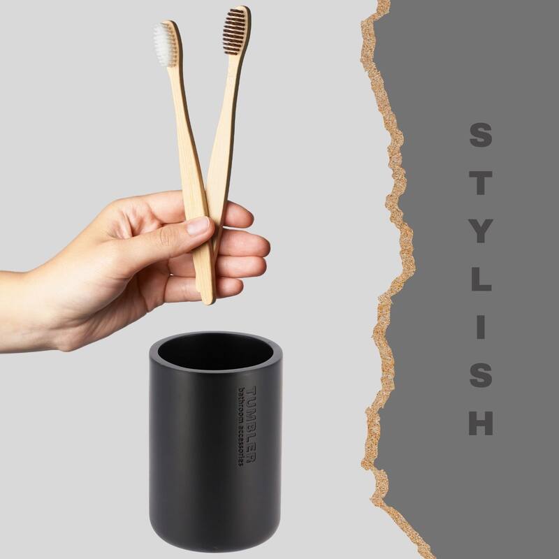 Modern Bathroom Tumbler, Minimalist Design Toothbrush Holder, Versatile Home Organizer