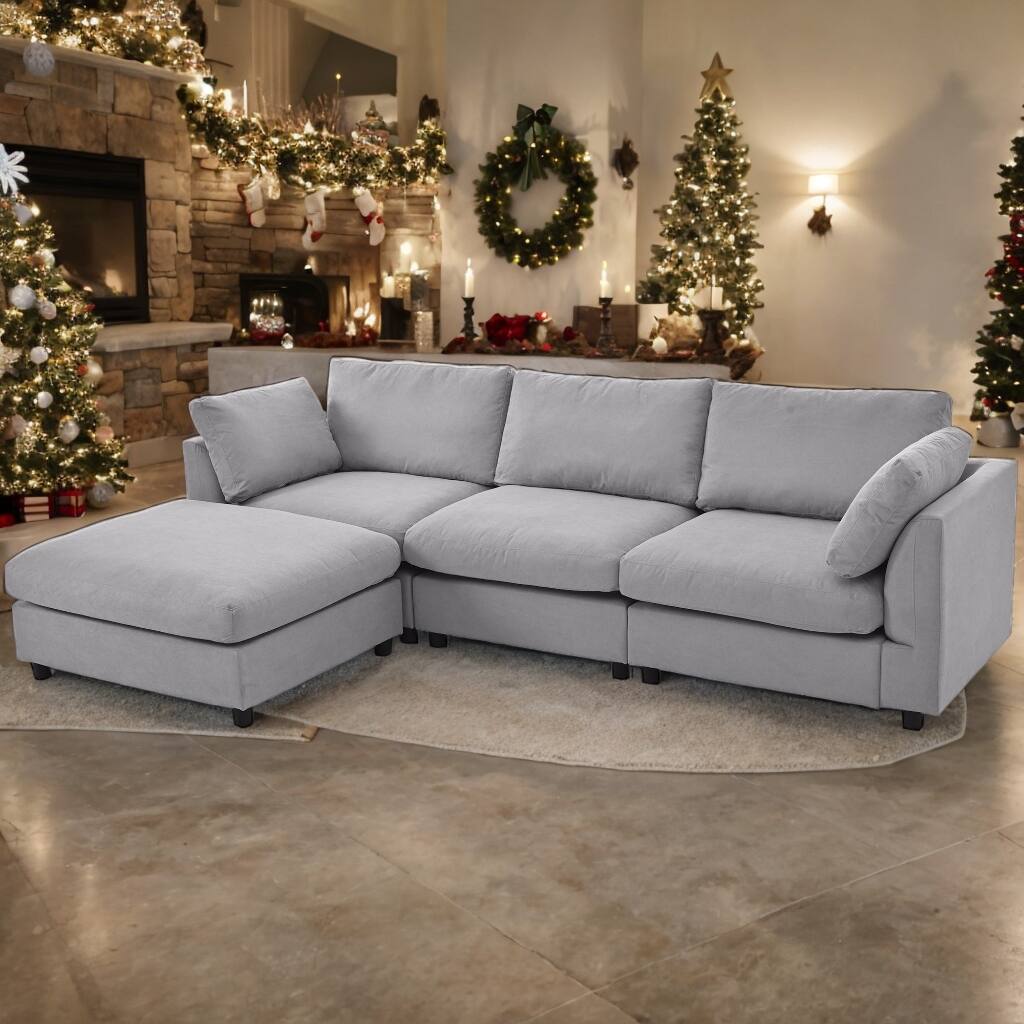 Old Money Aesthetic Sectional Sofa Set