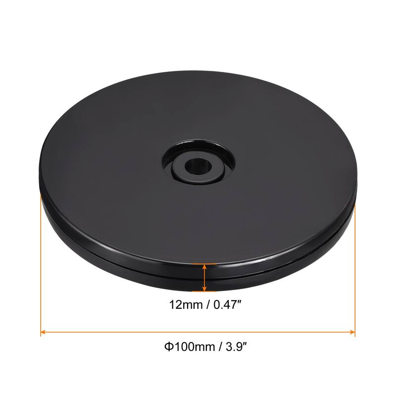 Rotating Swivel Stand with Steel Ball Lazy Susan Base Turntable 4Pcs - Black - 4inch