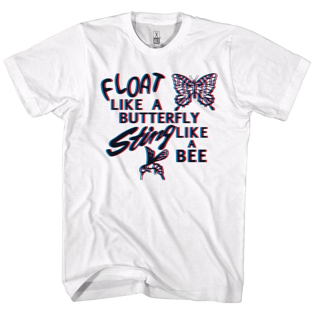 Muhammad Ali Icons Float Like A Butterfly Adult Short Sleeve T Shirt