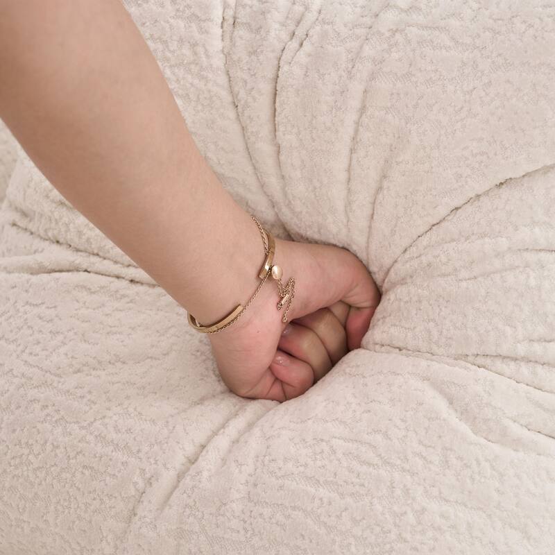 Compression Modular 110 inch Sectional Curved Boneless Sofa