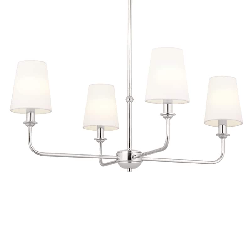 Kichler Lighting Pallas 4-Light Polished Nickel Chandelier - 25 in