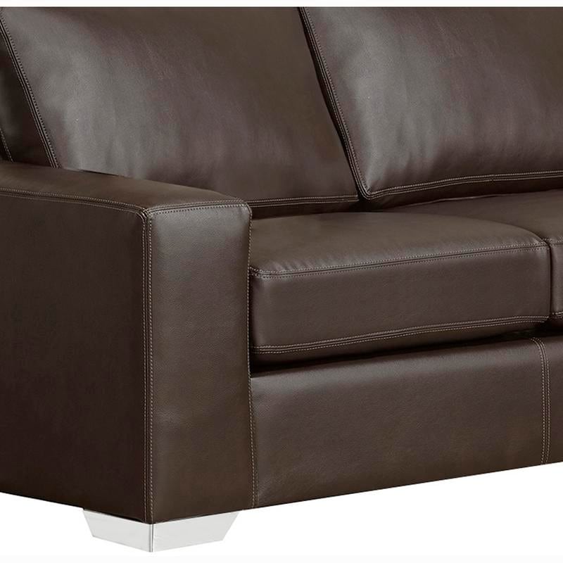 Mitchell modern premium top grain italian leather sectional sofa sale