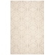 preview thumbnail 68 of 104, SAFAVIEH Handmade Blossom Mahalia Modern Floral Wool Rug 8'x8'Square - Silver/Ivory