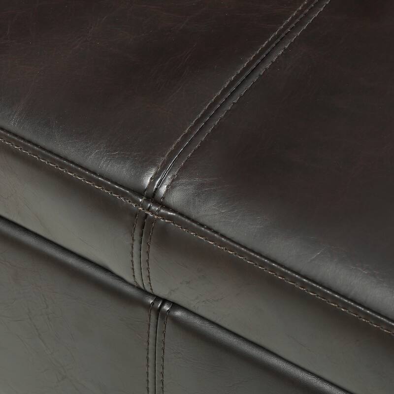Roomfitters Upholstered Storage Bench Ottoman with Hidden Compartment, Tufted Entryway Bedroom Bench