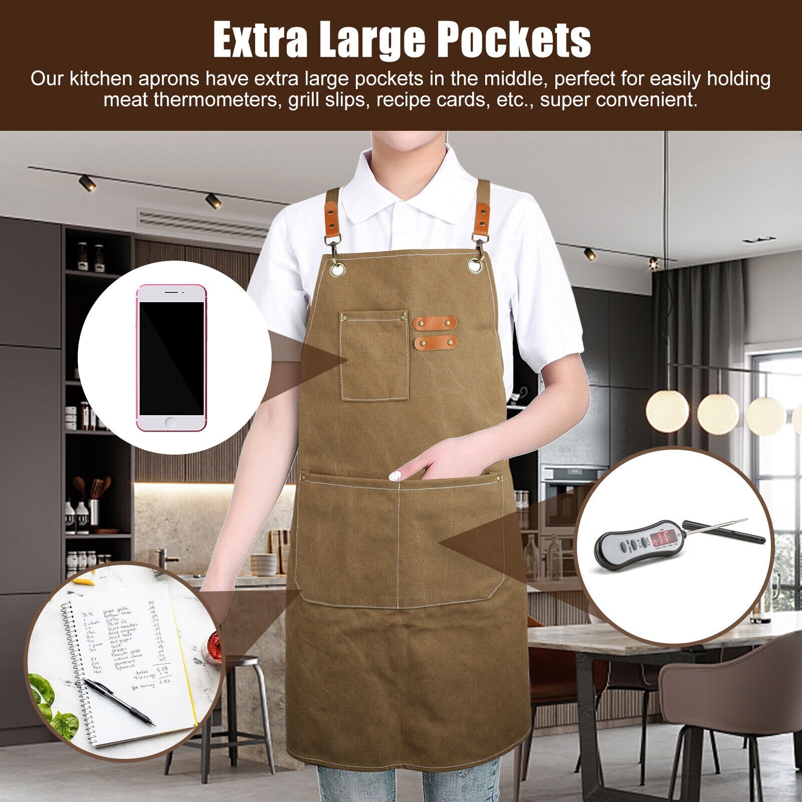 Men's Vintage Canvas Work Apron - Bed Bath & Beyond - 40146713