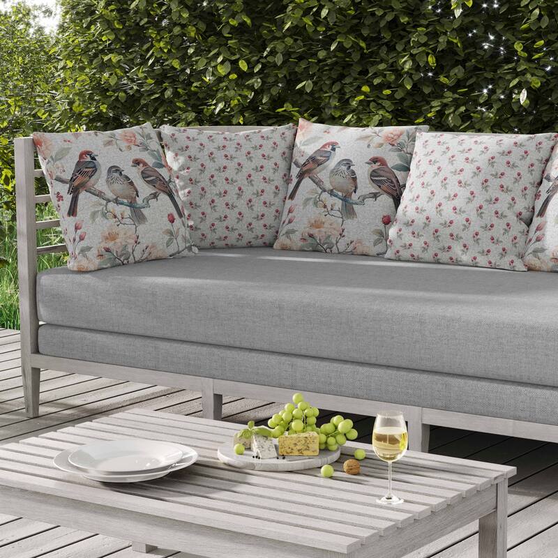 Branch Buddies Indoor/Outdoor Reversible Throw Pillow Pink and Blue