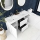 preview thumbnail 115 of 152, Floating Bathroom Vanity with Integrated Resin Top