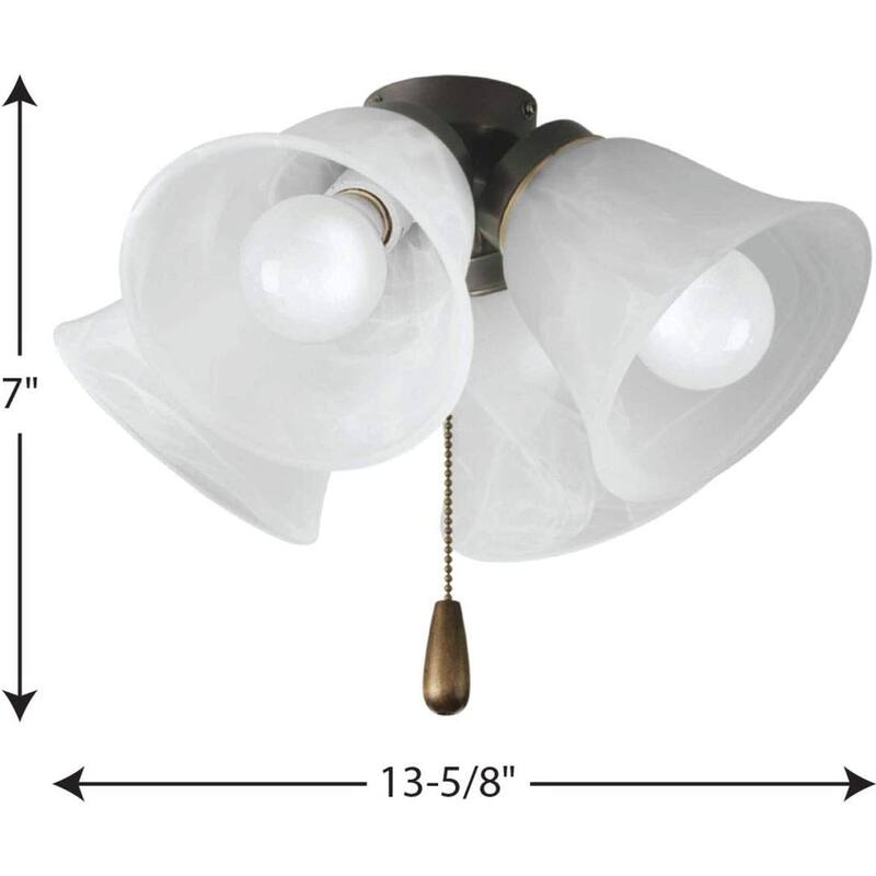 4 light ceiling light kit mini pull chain switch ceiling lamp with antique bronze finish