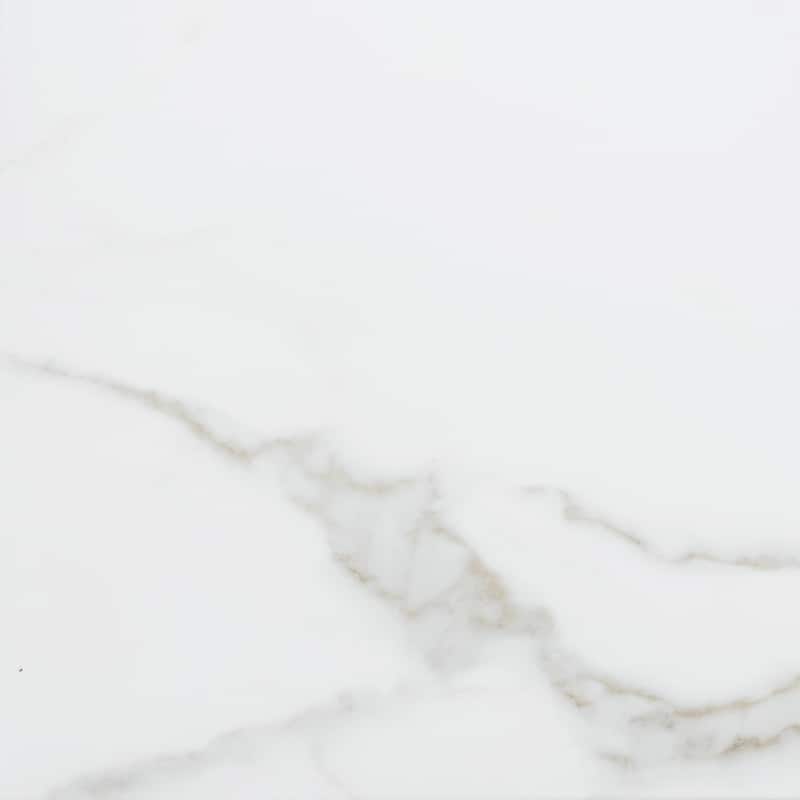 Chronos 13x13 White/ Gold Matte Marble Look Porcelain Tile - Floor, Wall